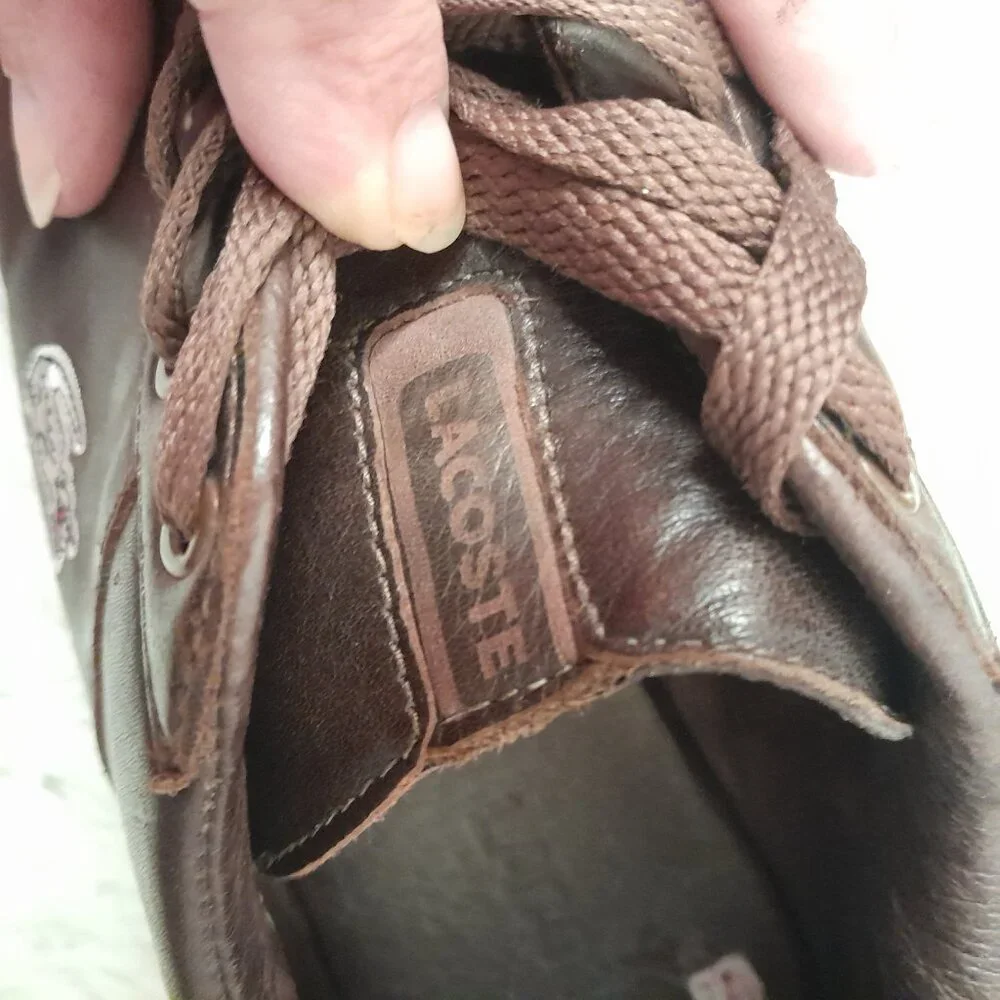 LACOSTE IZOD Swerve Lace Edge 524 Men's Sneakers/Driving Shoes Size 9 - Picture 6 of 10